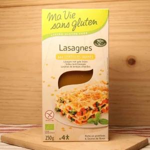 Lasagnes aux lentilles jaunes sans gluten BIO - 250g