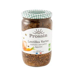 Lentilles Vertes aux petits légumes BIO - 420g net égoutté