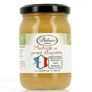 Moutarde de Dijon au piment d'Espelette 100% France - 200g