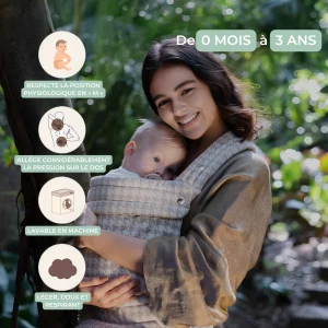 Porte-bébé koala physiologique ergonomique — HelloBiboo™
