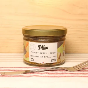 Poulet curry coco - légumes et épeautre - 360g